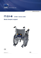 Aat Max-e Q1604 Mode D'emploi Original