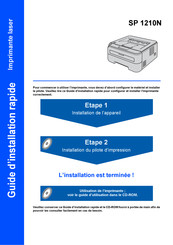 Ricoh SP 1210N Guide D'installation Rapide