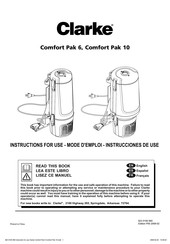 Clarke Comfort Pak 10 Mode D'emploi