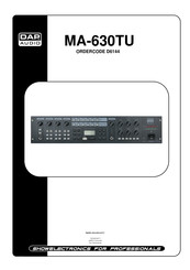 DAP Audio MA-630TU Manuel