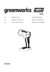 GreenWorks 35062 Manuel D'opérateur