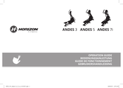Horizon Fitness ANDES 5 Guide De Fonctionnement