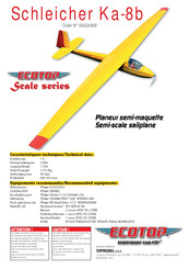 Topmodel Ecotop Scale Schleicher Ka-8b Instructions De Montage