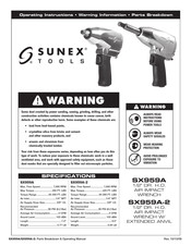 Sunex Tools SX959A Instructions De Fonctionnement