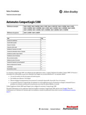 Rockwell Automation Allen-Bradley CompactLogix 5380 Notice D'installation
