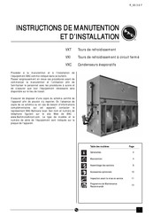 BAC VXI-144-2 Instructions Pour L'utilisation Et Manutention