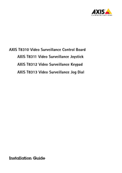 Axis T8310 Guide D'installation