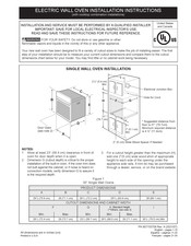 Frigidaire FCWD3027AB Instructions D'installation