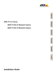 Axis P13-E Série Guide D'installation