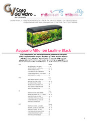 Casa Del Vetro mtbacquari mtbpets Acquario Cleo Plus Black Mode D'emploi