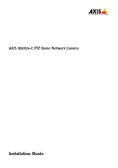 Axis Q6055-C PTZ Mode D'emploi