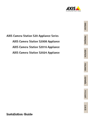 Axis Camera Station S20 Appliance Serie Mode D'emploi
