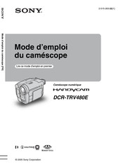 Sony Handycam DCR-TRV480E Mode D'emploi