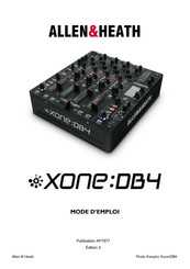 Allen & Heath Xone:DB4 Mode D'emploi