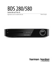 Harman Harman/Kardon BDS580 Mode D'emploi