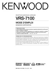 Kenwood VRS-7100 Mode D'emploi
