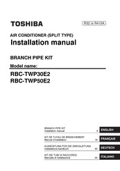 Toshiba RBC-TWP30E2 Manuel D'installation