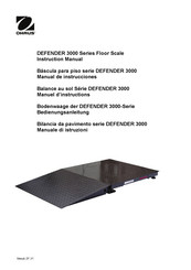 OHAUS Defender 3000 Série Manuel D'instructions