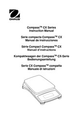 OHAUS Compact Compass CX Serie Manuel D'instructions