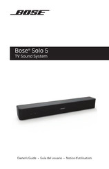 Bose Solo 5 Notice D'utilisation