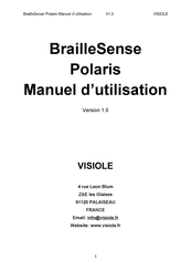 HIMS BrailleSense Polaris Manuel D'utilisation