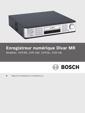 Bosch DVR-8L Manuel D'installation