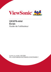 ViewSonic VX3276-mhd Guide De L'utilisateur