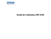 Epson WF-2750 Guide De L'utilisateur