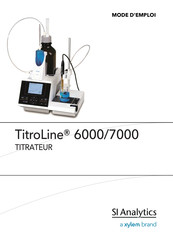 Xylem SI Analytics TitroLine 6000 Mode D'emploi