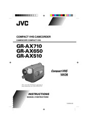 JVC GR-AX650 Manuel D'instructions