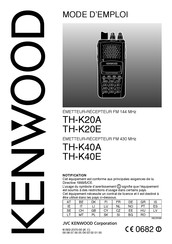 Kenwood TH-K40E Mode D'emploi
