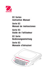 OHAUS EC30 Guide De L'utilisateur