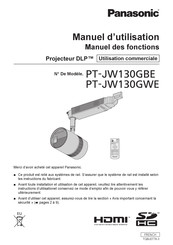 Panasonic PT-JW130GWE Manuel D'utilisation