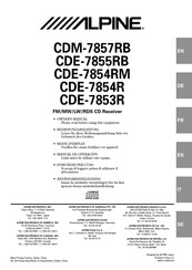 Alpine CDE-7854R Mode D'emploi