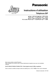 Panasonic KX-UT123N Instructions D'utilisation