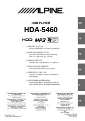 Alpine HDA-5460 Mode D'emploi