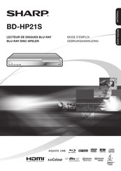 Sharp BD-HP21S Mode D'emploi
