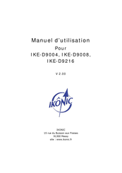 ikonic IKE-D9008 Manuel D'utilisation