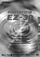 Yamaha PORTATONE EZ-30 Mode D'emploi
