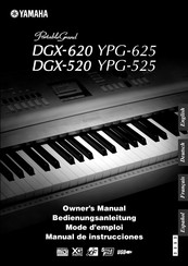 Yamaha Portable Grand DGX-620 Mode D'emploi