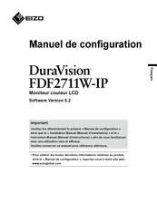 Eizo DuraVision FDF2711W-IP Manuel D'installation