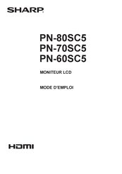 Sharp PN-60SC5 Mode D'emploi