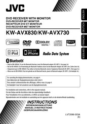 JVC KW-AVX830 Manuel D'instructions
