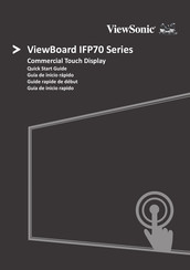 ViewSonic ViewBoard IFP70 Serie Guide Rapide