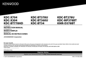 Kenwood KDC-BT378U Mode D'emploi