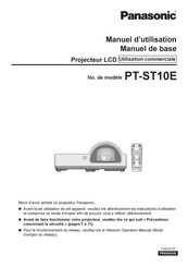 Panasonic PT-ST10E Manuel D'utilisation