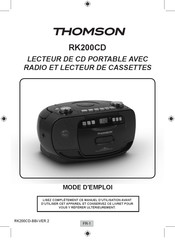 THOMSON RK200CD Mode D'emploi