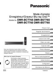 Panasonic DMR-BCT765 Mode D'emploi