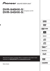 Pioneer DVR-545HX-S Mode D'emploi
