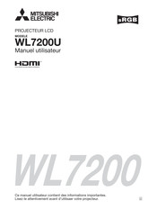 Mitsubishi Electric WL7200U Manuel Utilisateur